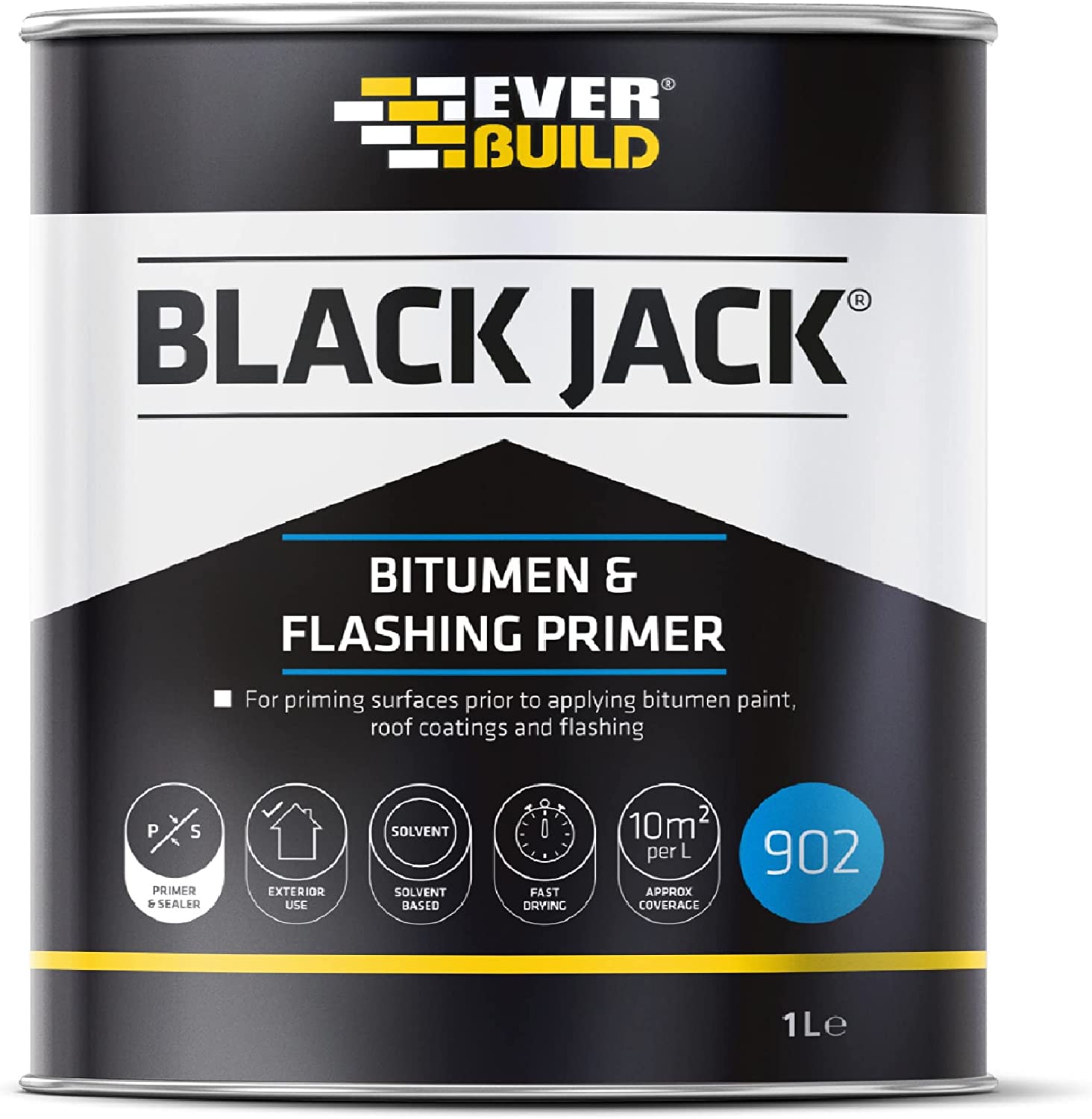 Everbuild Black Jack 902 Bitumen Primer 1Ltr