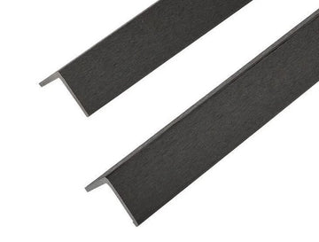 Oakio Iniwood Composite Decking Angle Trim - Dark Grey