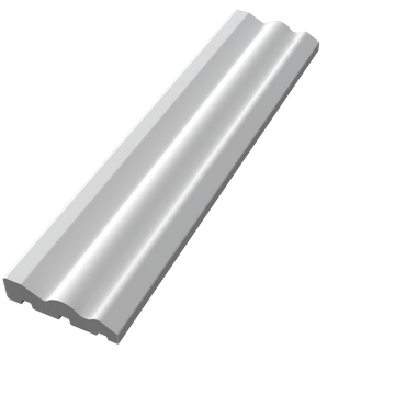 70mm x 2.65Mtr Ogee Architrave - White