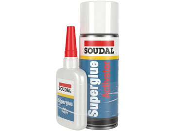 Soudal Mitre Fast Two Part Bonding Kit, 100 g Adhesive / 400 ml Activator