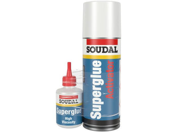 Soudal Mitre Kit Two Part Bonding Kit, 50g Adhesive / 200ml Activator