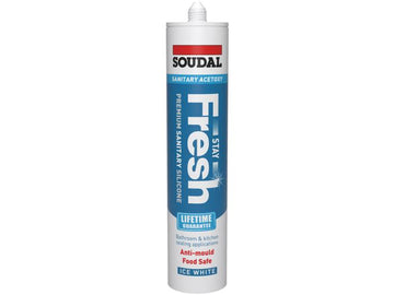 Soudal Stay Fresh Sanitory Silicone - Ice White