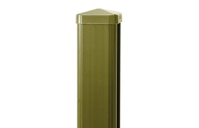 Composite 8ft Fence Post with Cap - Sand