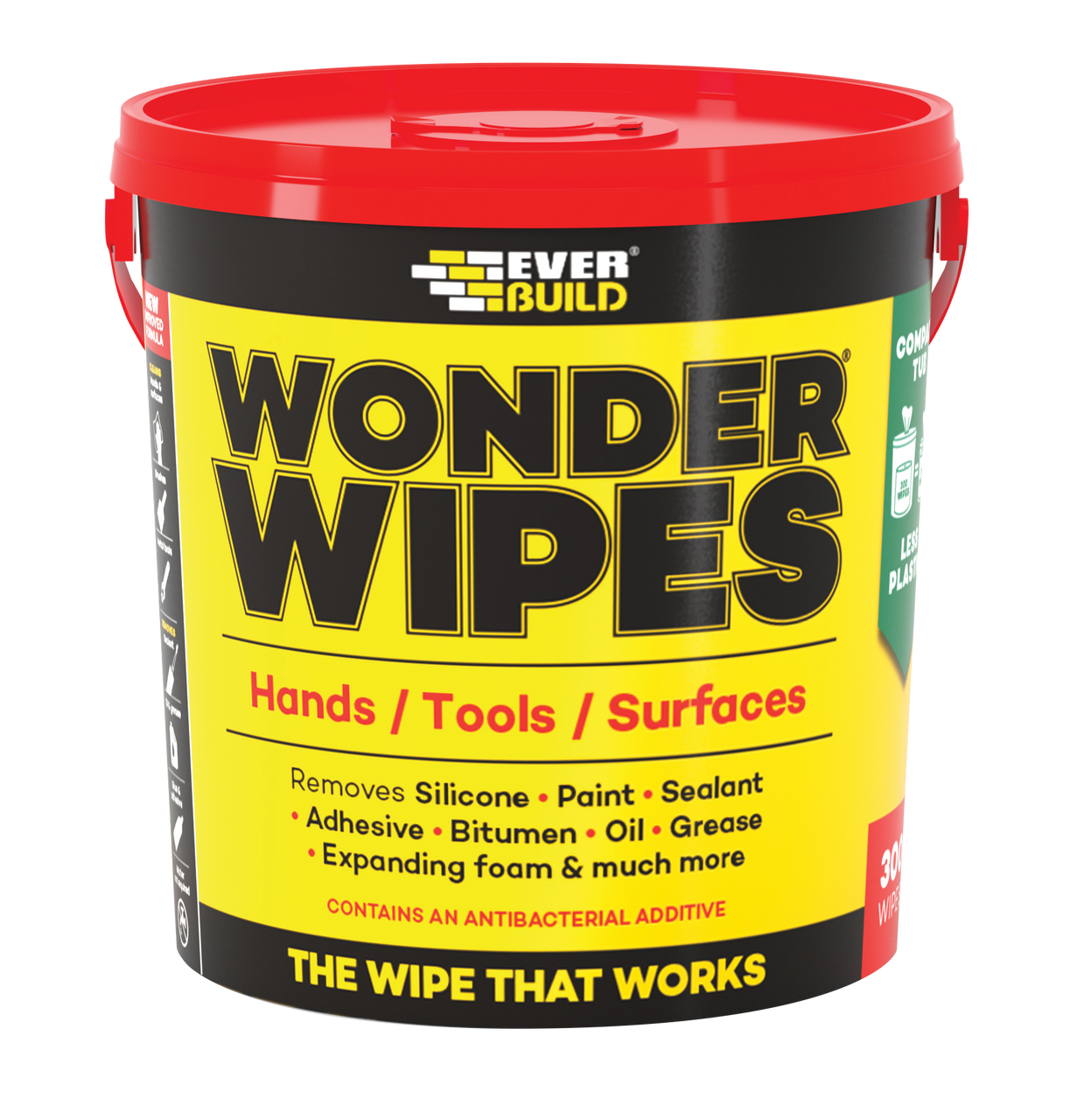 Everbuild Wonder Wipes Multi-Use Cleaning Wipes, Monster 500 Wipes